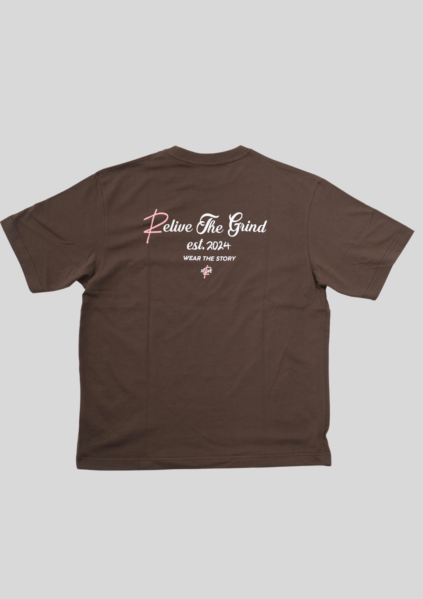 Ontwerp zonder titel.zip - 5 Heavyweight Relive the grind shirt bruin - Afbeelding 1